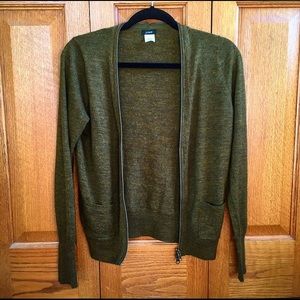 J. Crew Full Zip Cardigan